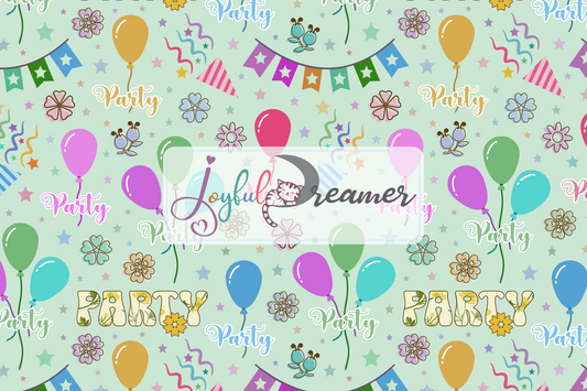 Wall Design :: Let's Go Party Flowers and Balloons