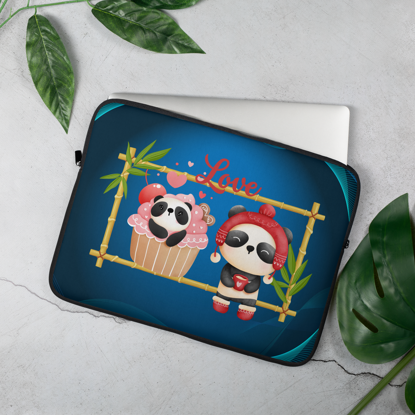 Laptop Sleeve 13" or 15" | Panda Love