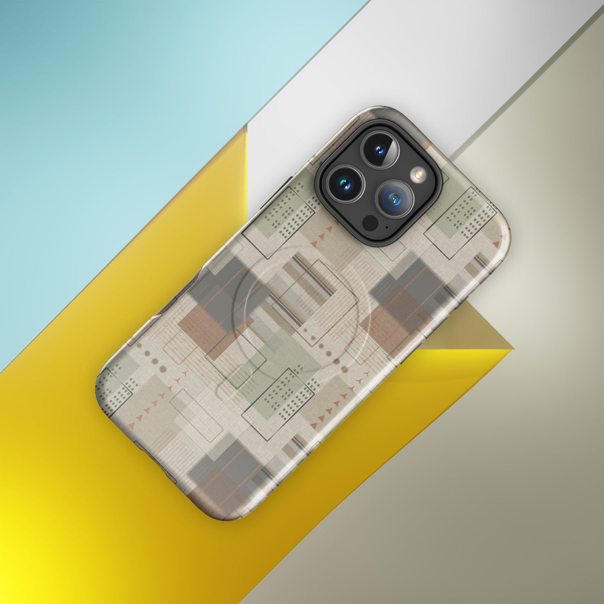 MagSafe® tough case for iPhone® | Geometric Patch
