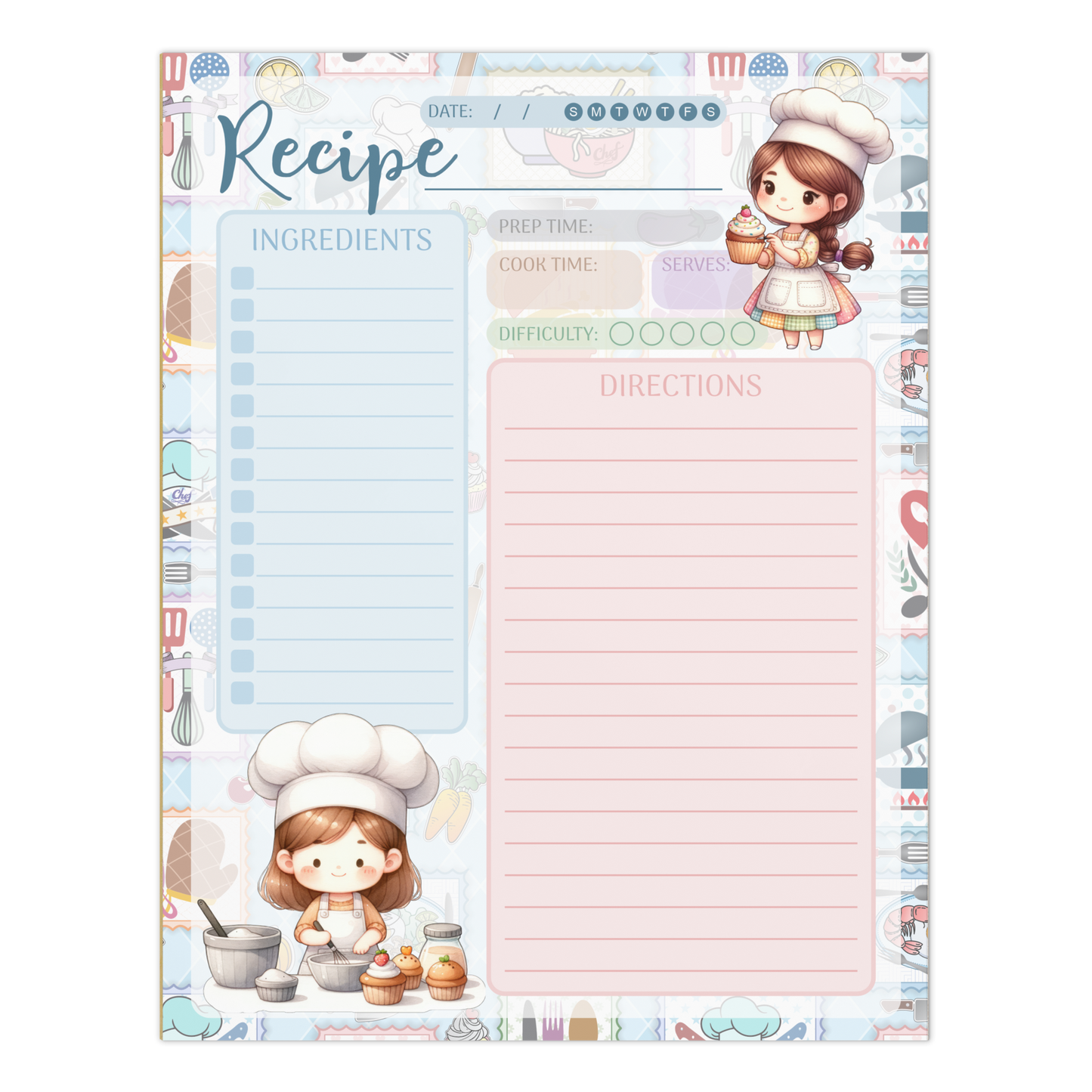 Notepad (Large) | Chef Recipe Notepad 2