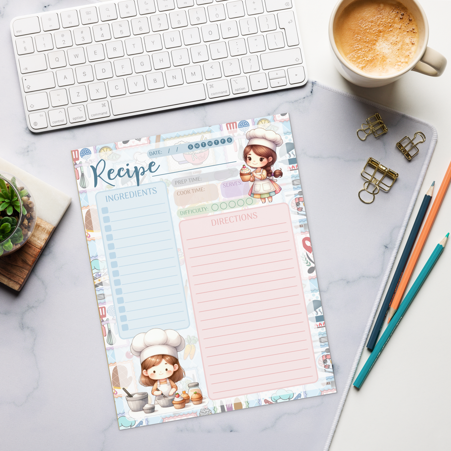 Notepad (Large) | Chef Recipe Notepad 2