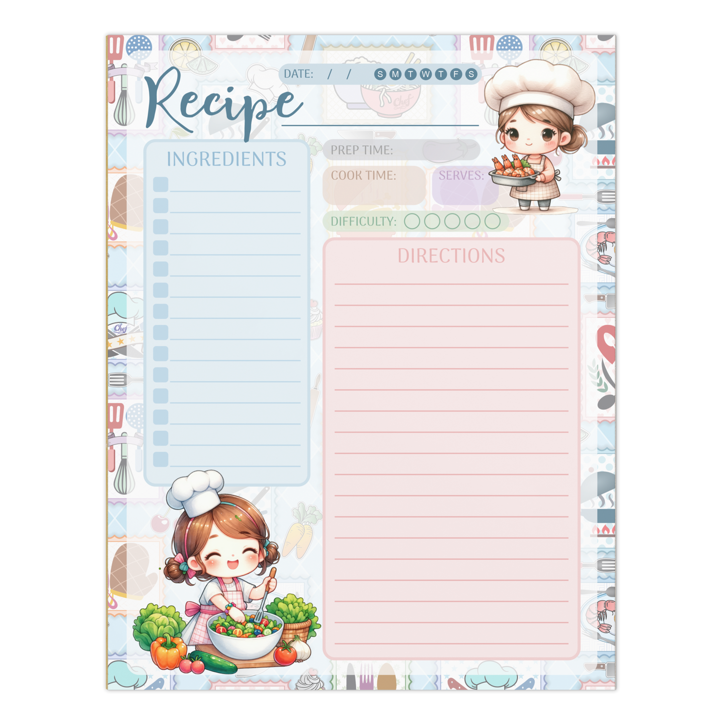 Notepad (Large) | Chef Recipe Notepad 4