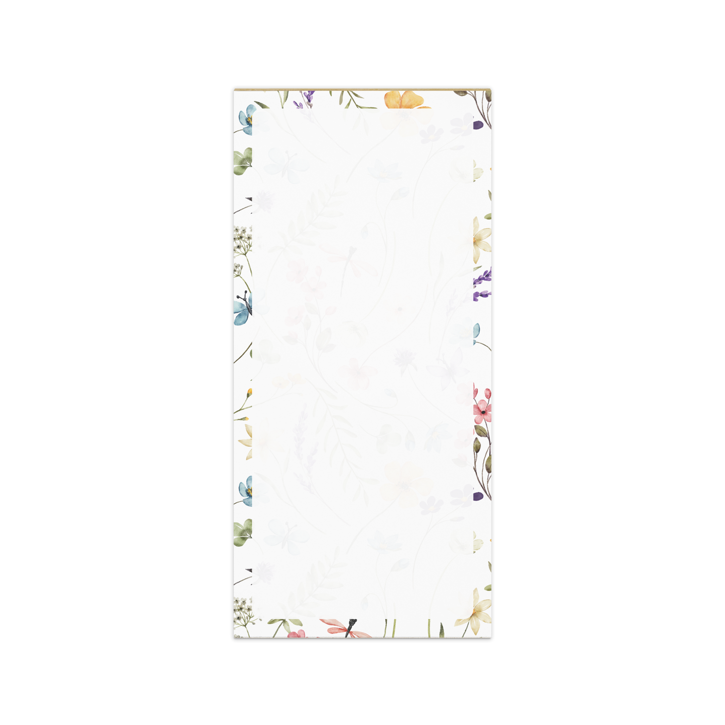 Magnetic Notepad | Boho Floral Border Design
