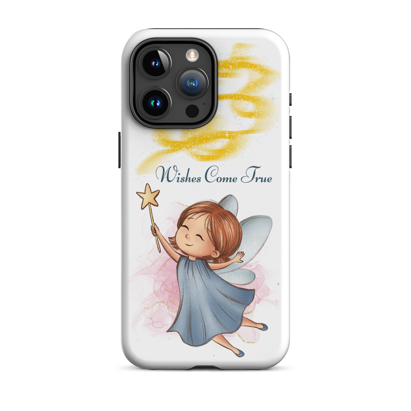 Tough case for iPhone 11, 12, 13, 14, 15, 16 Variations | Wishes Come True - Blue Fairy