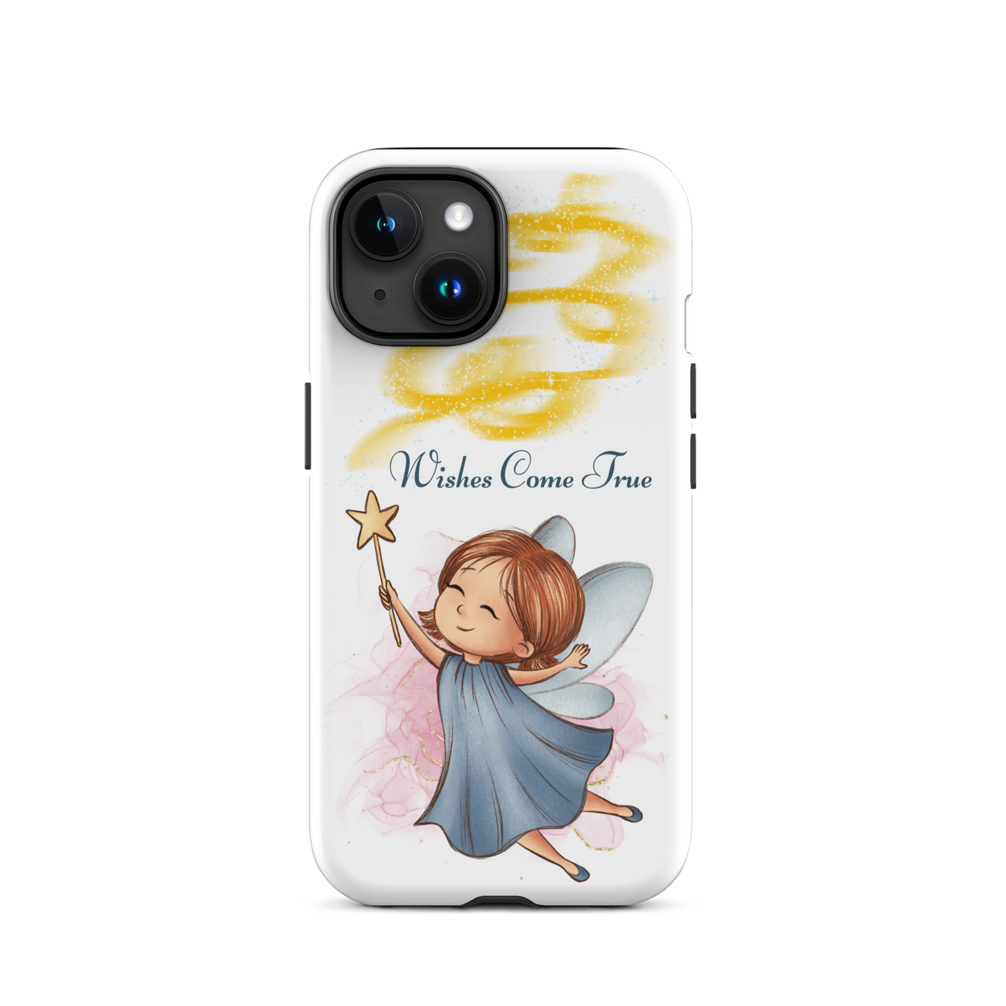 Tough case for iPhone 11, 12, 13, 14, 15, 16 Variations | Wishes Come True - Blue Fairy