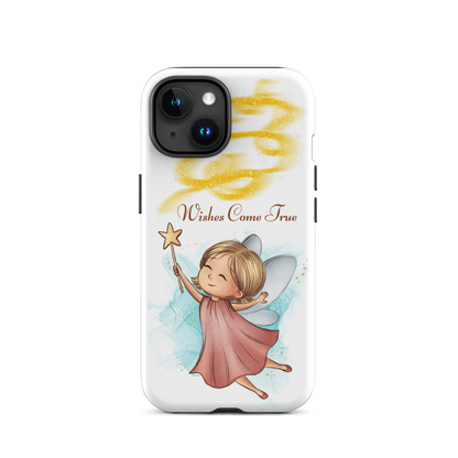 Tough case for iPhone 11, 12, 13, 14, 15 Variations | Wishes Come True - Pink Fairy