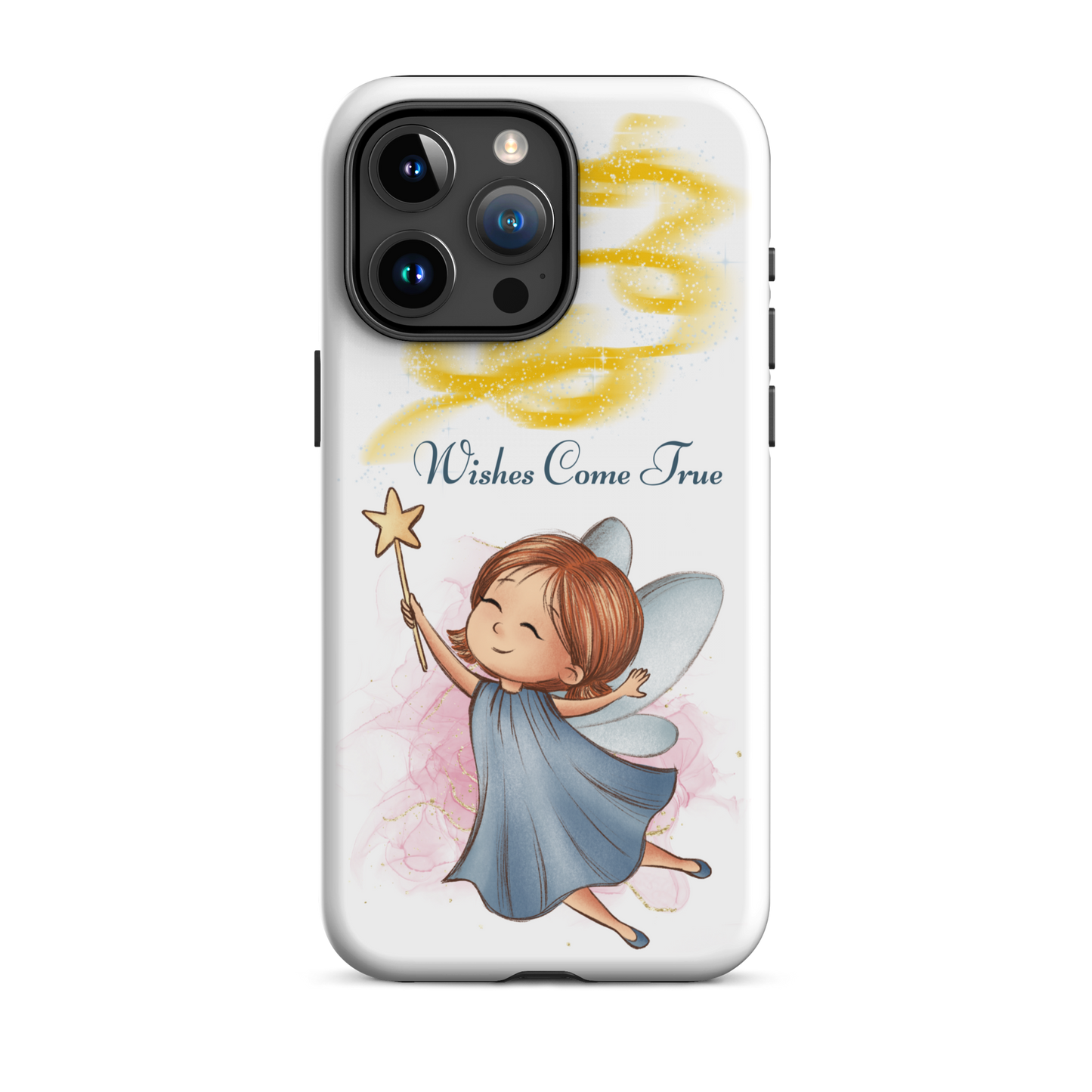 Tough case for iPhone 11, 12, 13, 14, 15, 16 Variations | Wishes Come True - Blue Fairy