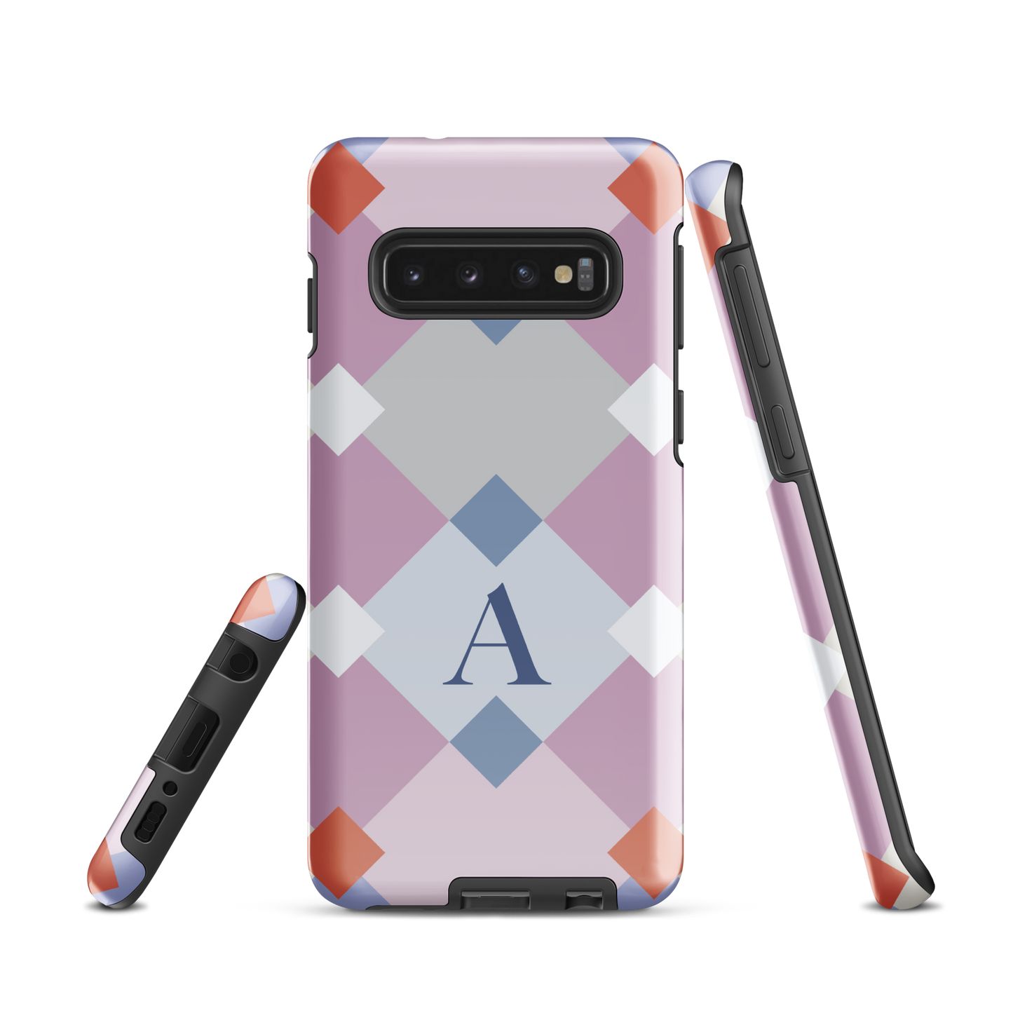 Tough case for Samsung Galaxy Variations | Monogramed Geometric Shaped