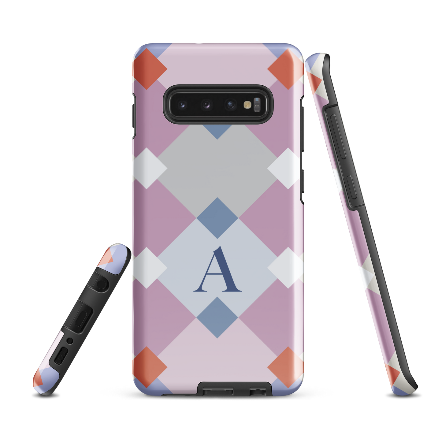 Tough case for Samsung Galaxy Variations | Monogramed Geometric Shaped