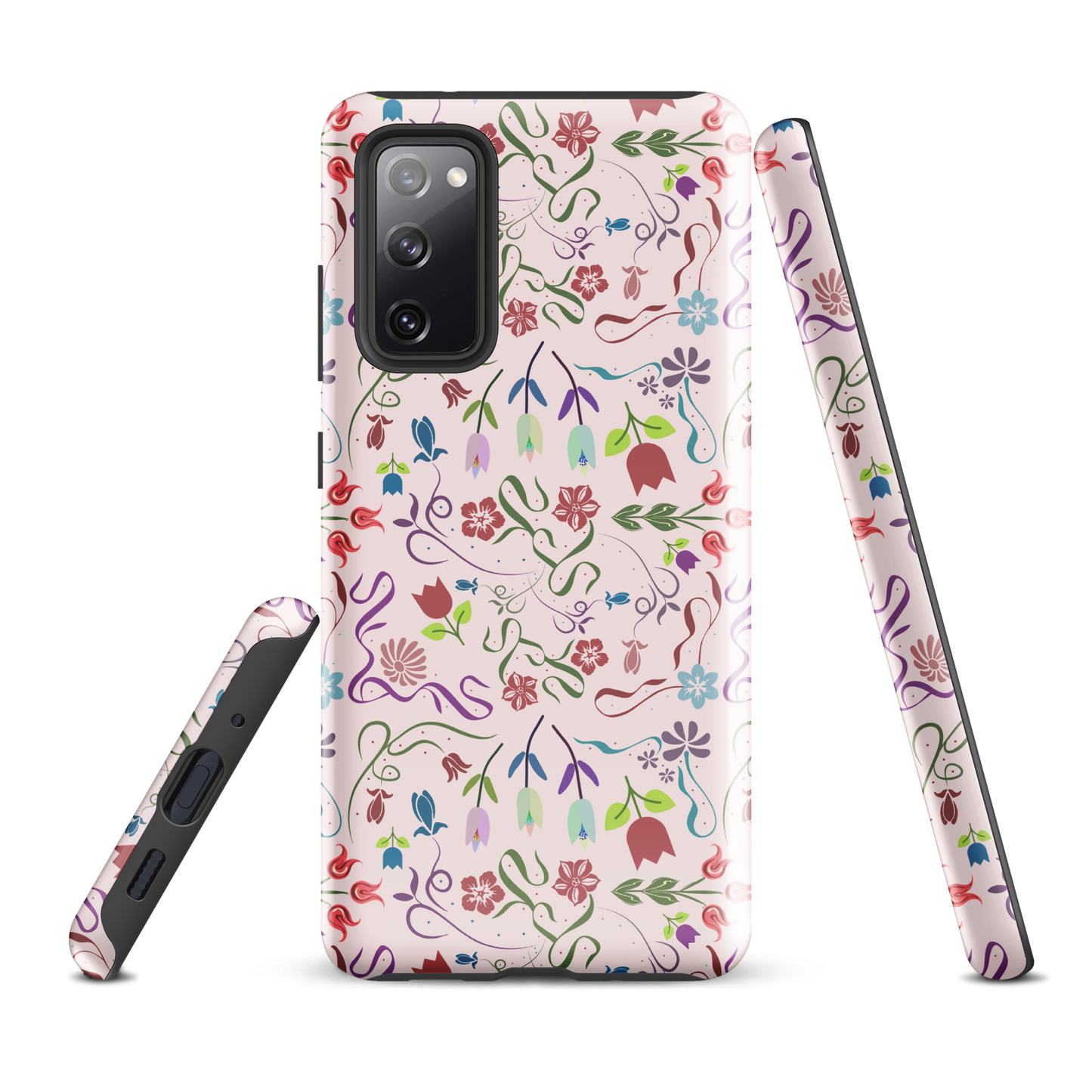 Tough case for Samsung Galaxy Variations | Pink Floral Spring Garden