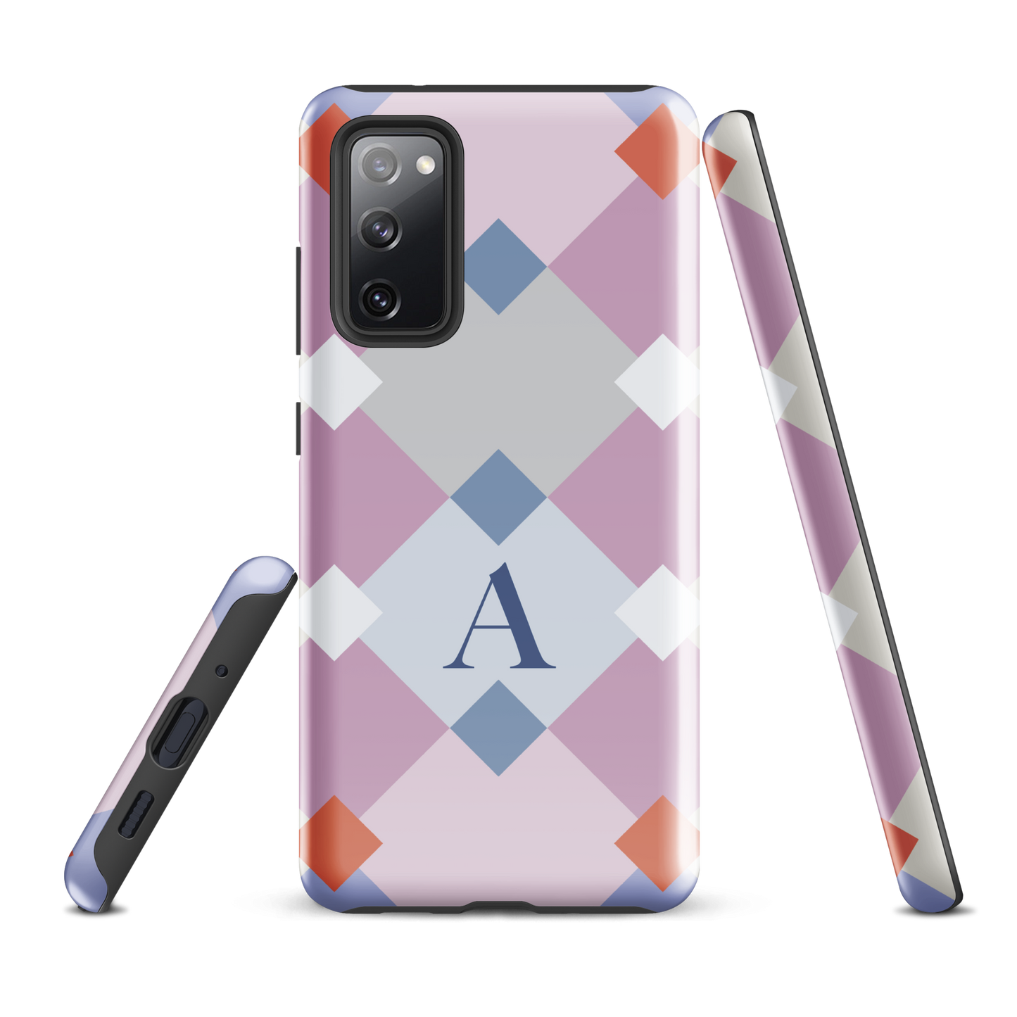 Tough case for Samsung Galaxy Variations | Monogramed Geometric Shaped