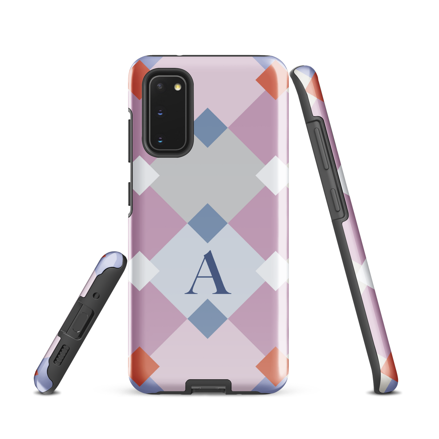 Tough case for Samsung Galaxy Variations | Monogramed Geometric Shaped