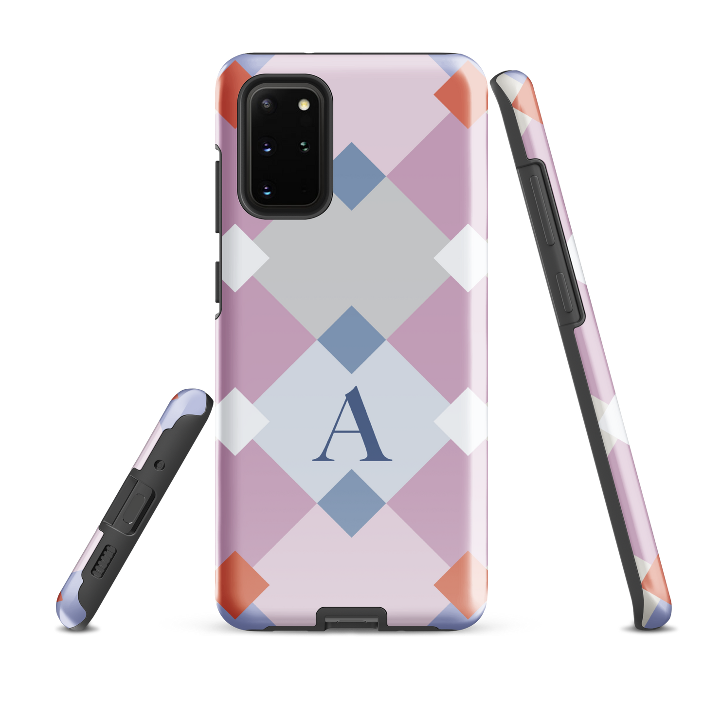 Tough case for Samsung Galaxy Variations | Monogramed Geometric Shaped