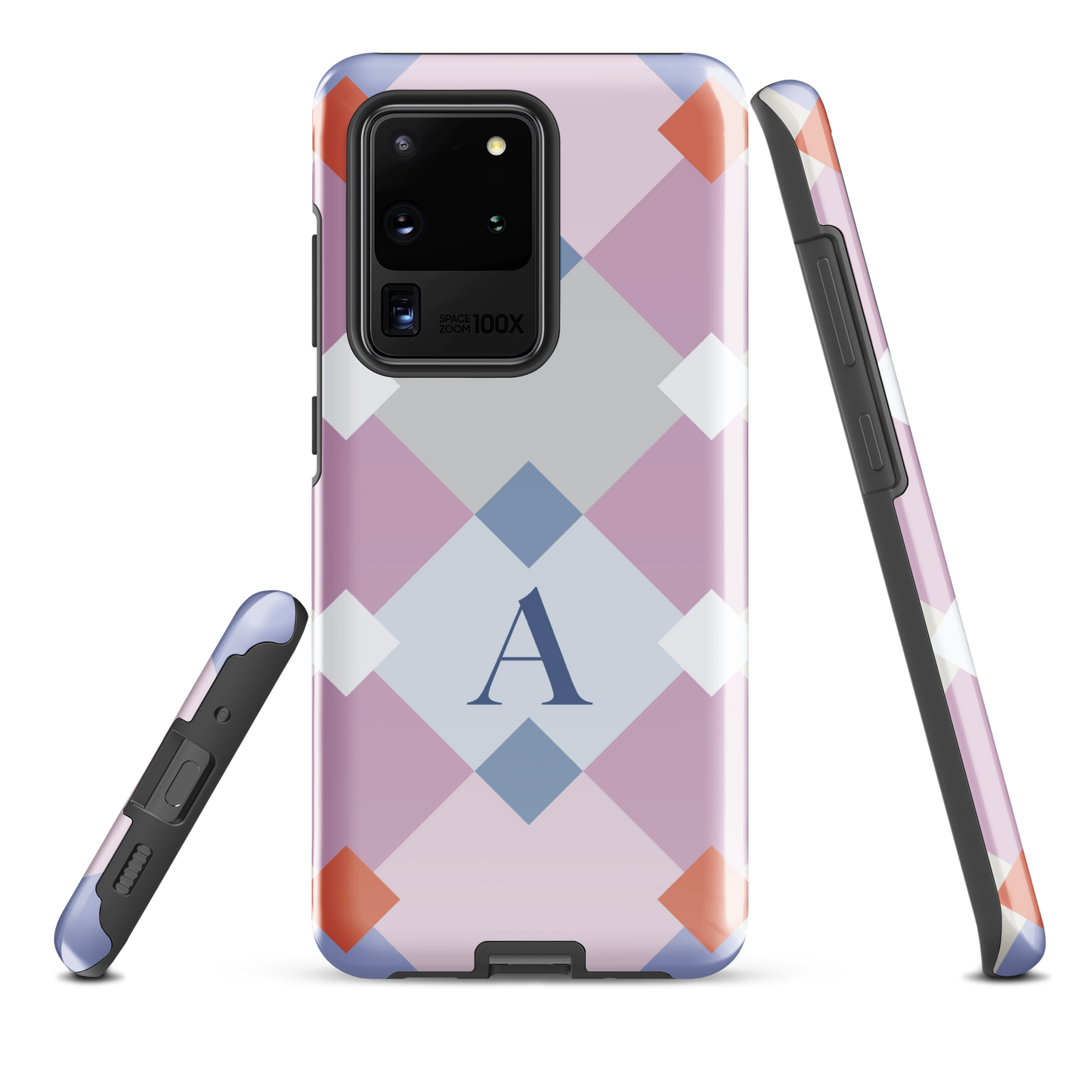 Tough case for Samsung Galaxy Variations | Monogramed Geometric Shaped