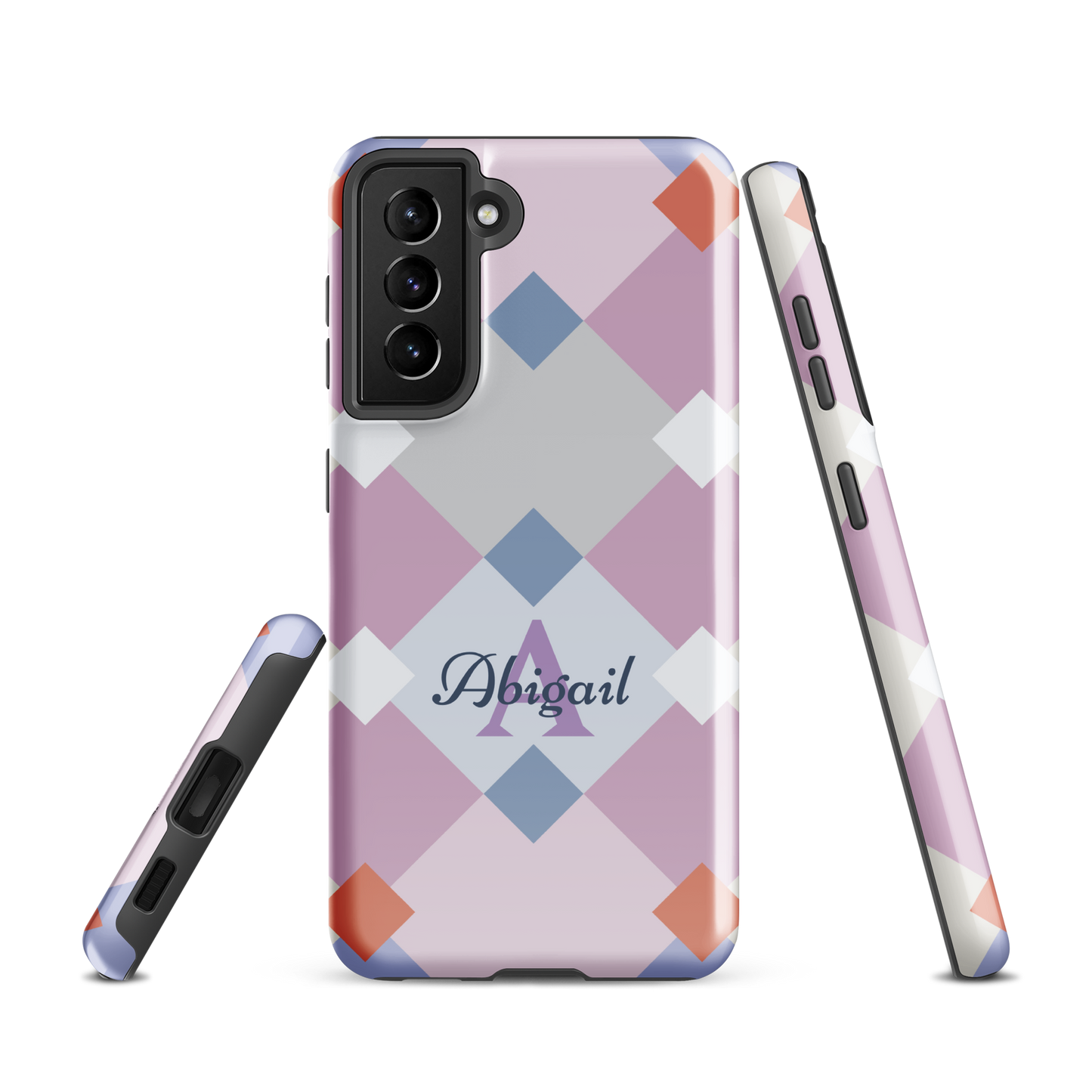 Tough case for Samsung® Galaxy Variations | Personalized Geometric Shaped