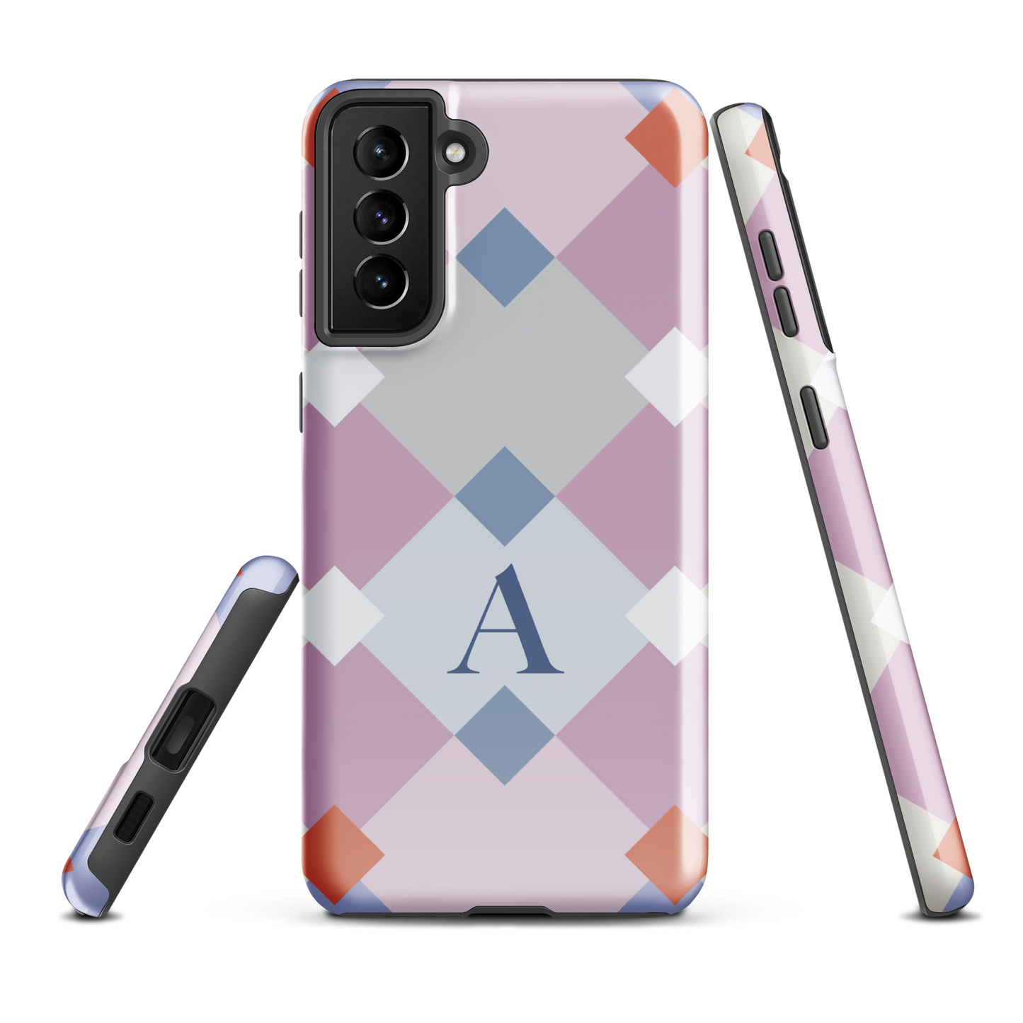 Tough case for Samsung Galaxy Variations | Monogramed Geometric Shaped