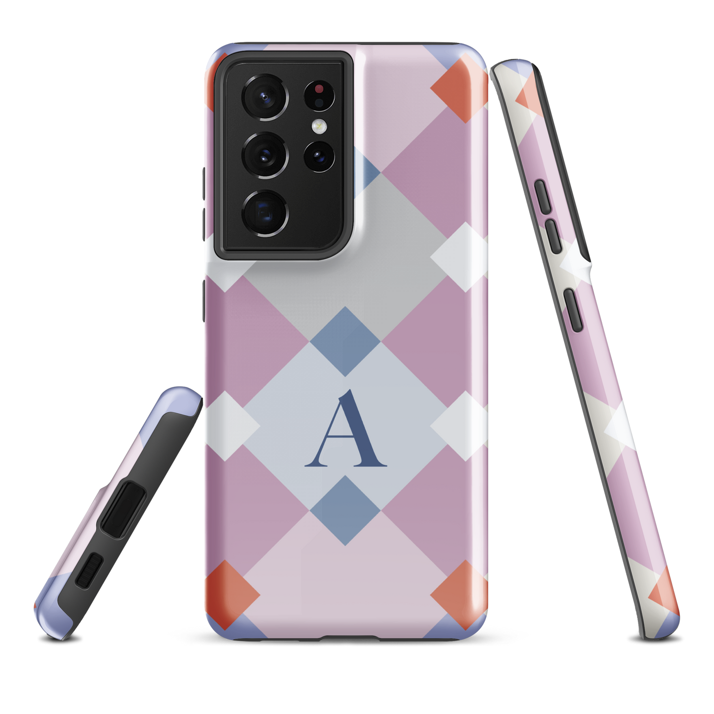 Tough case for Samsung Galaxy Variations | Monogramed Geometric Shaped
