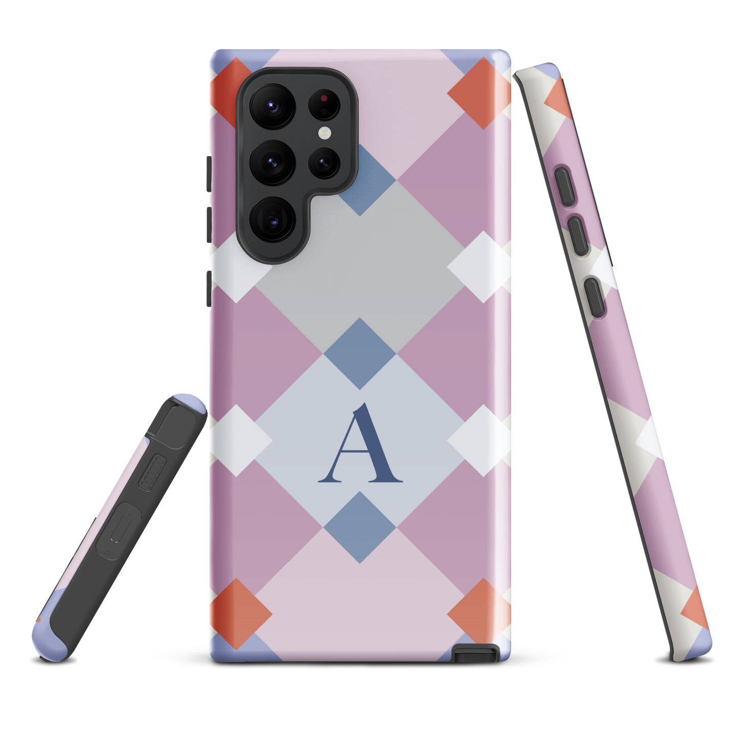 Tough case for Samsung Galaxy Variations | Monogramed Geometric Shaped