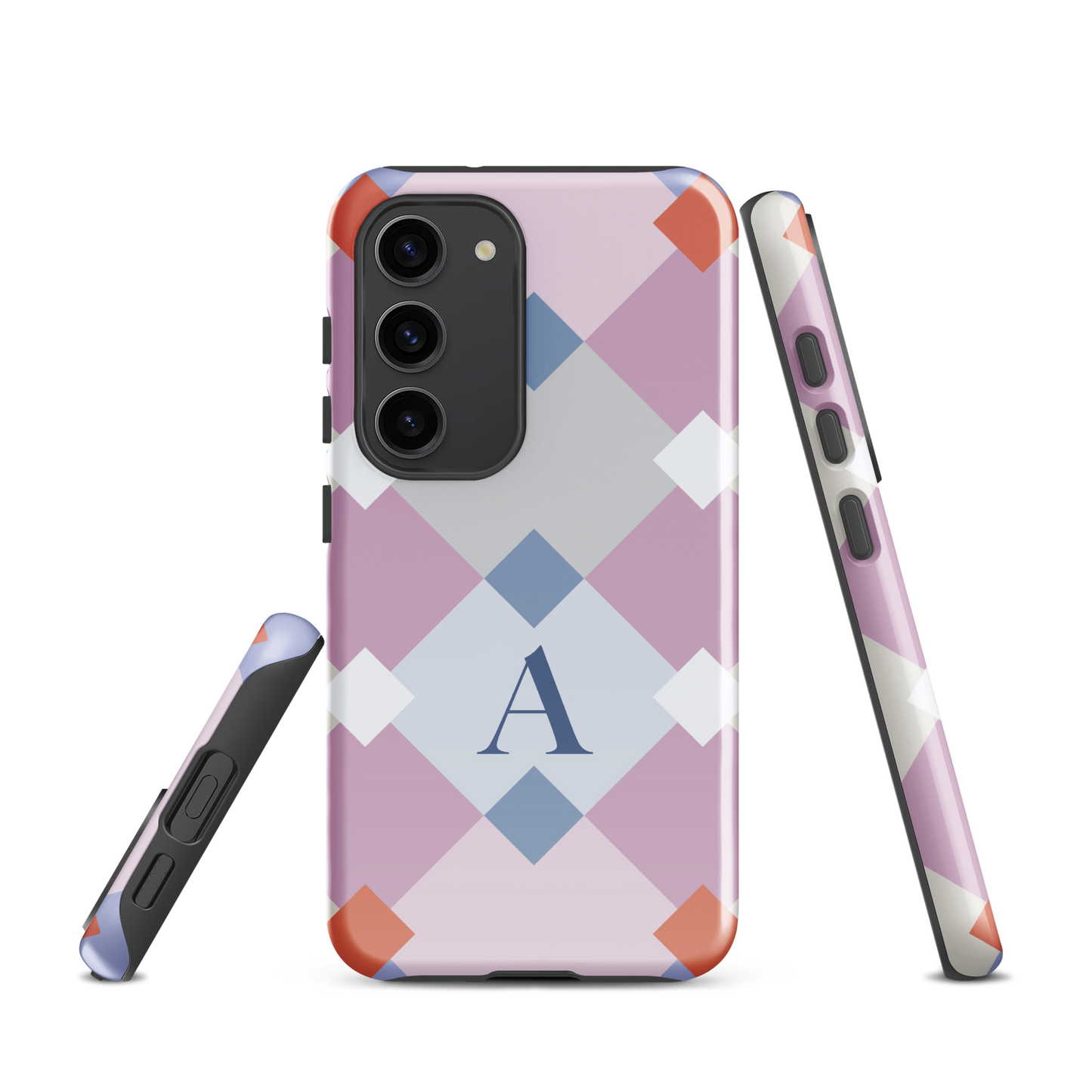 Tough case for Samsung Galaxy Variations | Monogramed Geometric Shaped