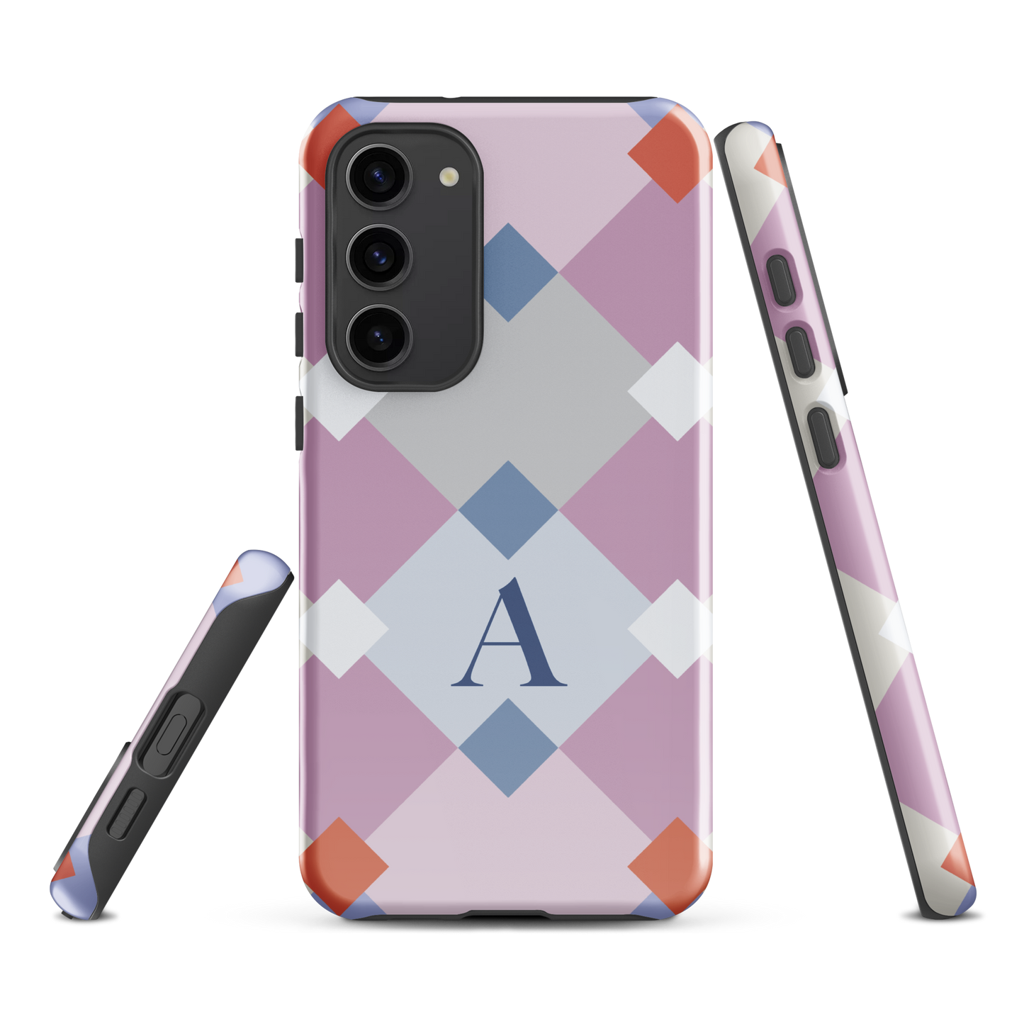 Tough case for Samsung Galaxy Variations | Monogramed Geometric Shaped