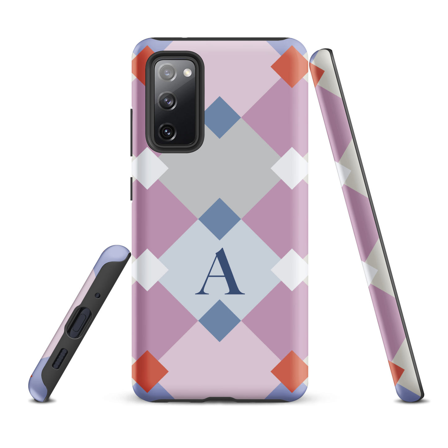 Tough case for Samsung Galaxy Variations | Monogramed Geometric Shaped