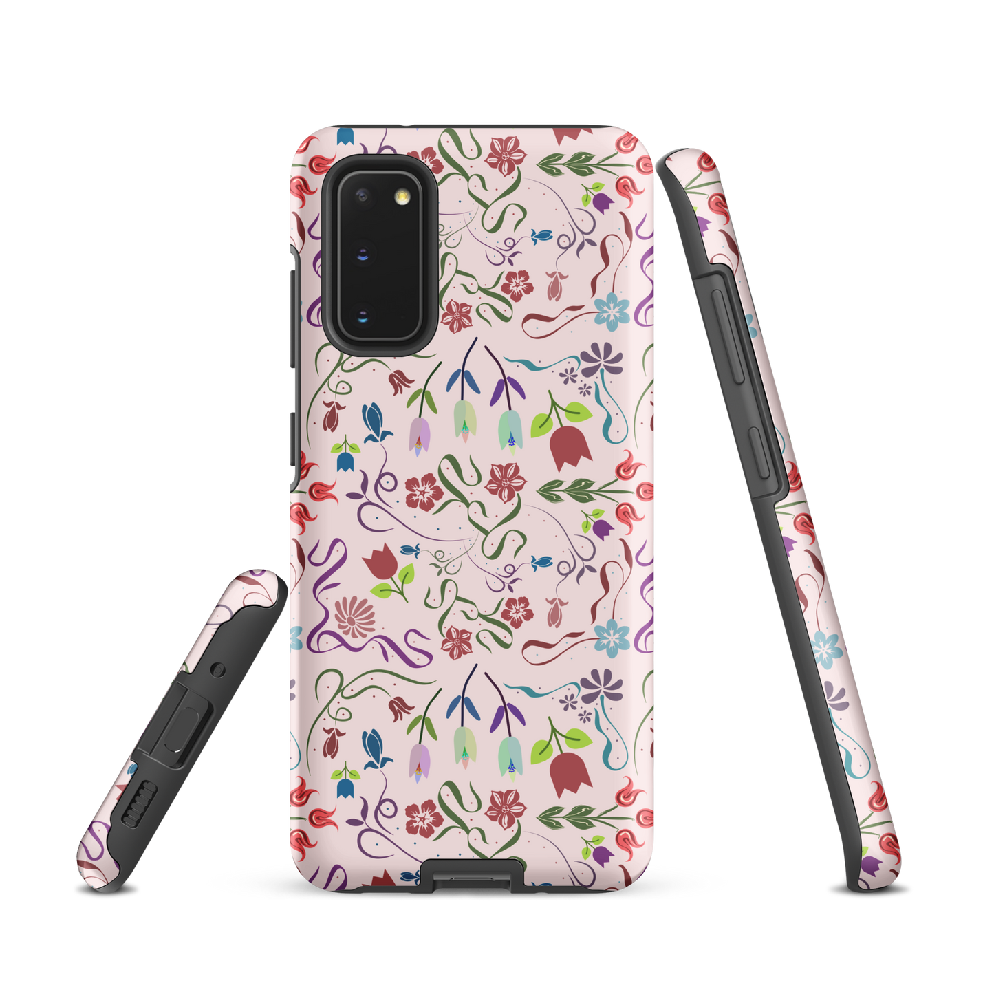 Tough case for Samsung Galaxy Variations | Pink Floral Spring Garden