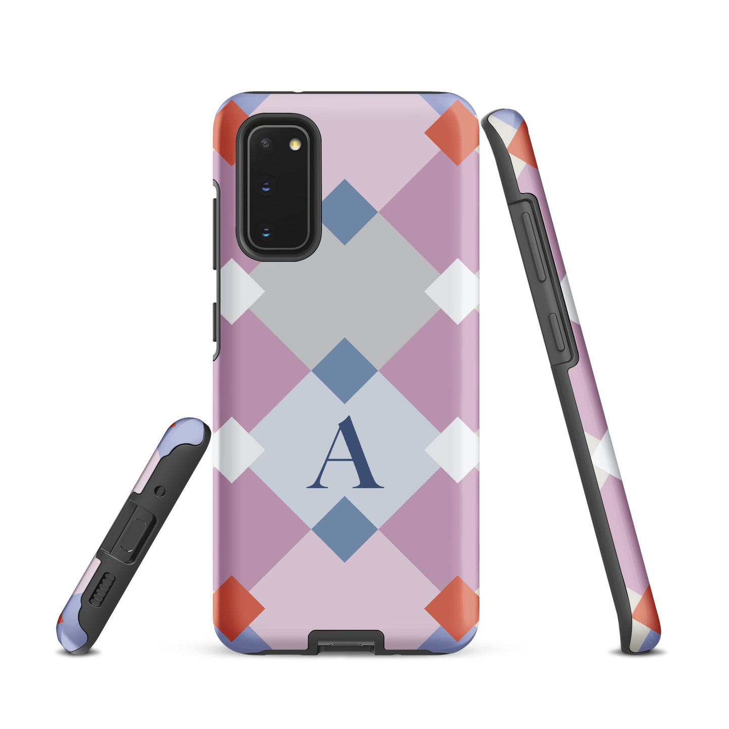 Tough case for Samsung Galaxy Variations | Monogramed Geometric Shaped