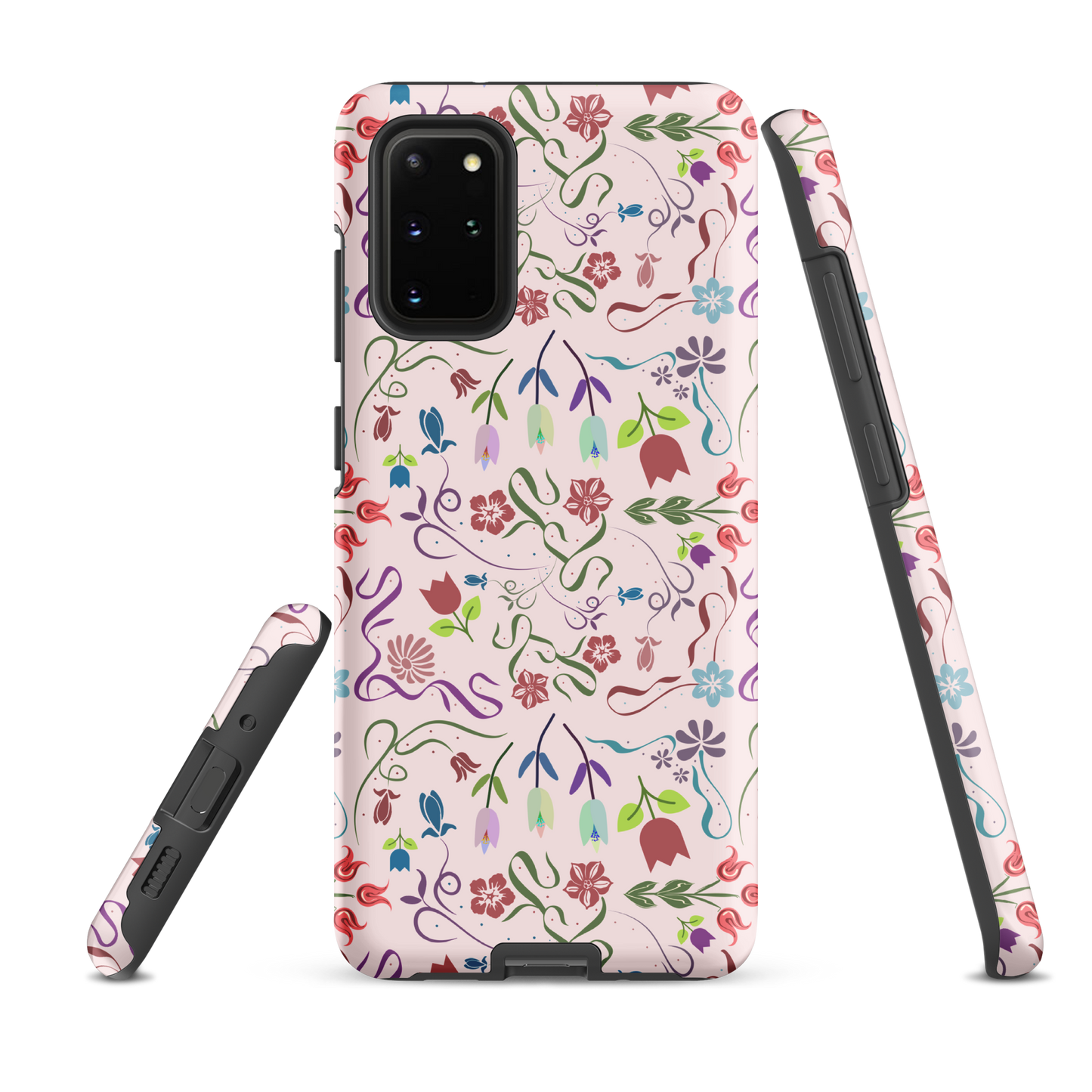 Tough case for Samsung Galaxy Variations | Pink Floral Spring Garden