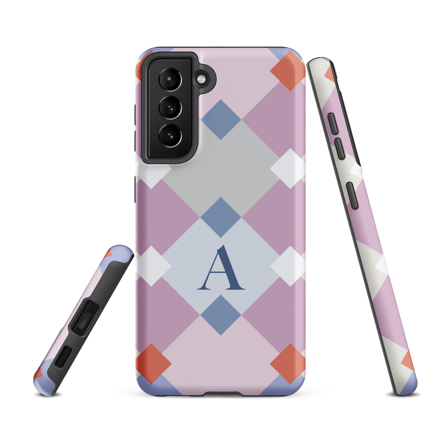 Tough case for Samsung Galaxy Variations | Monogramed Geometric Shaped