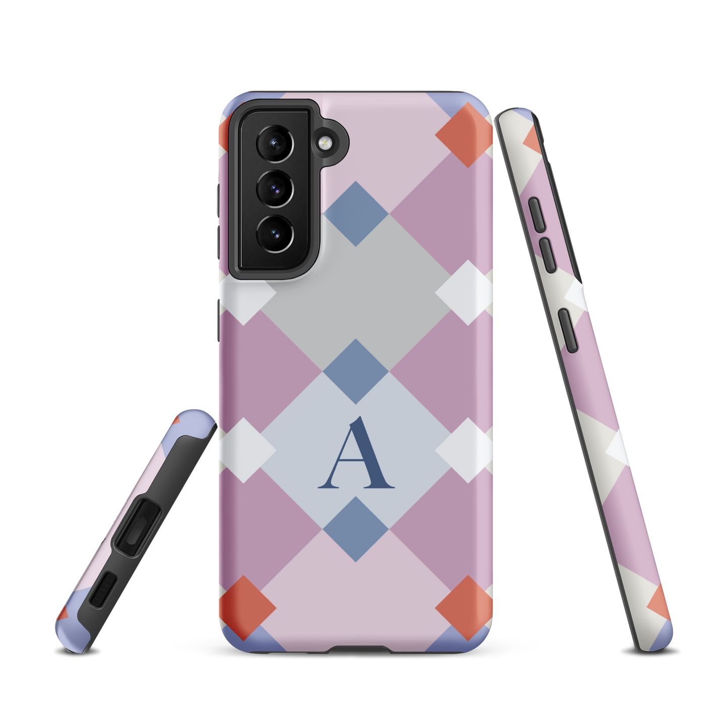 Tough case for Samsung Galaxy Variations | Monogramed Geometric Shaped