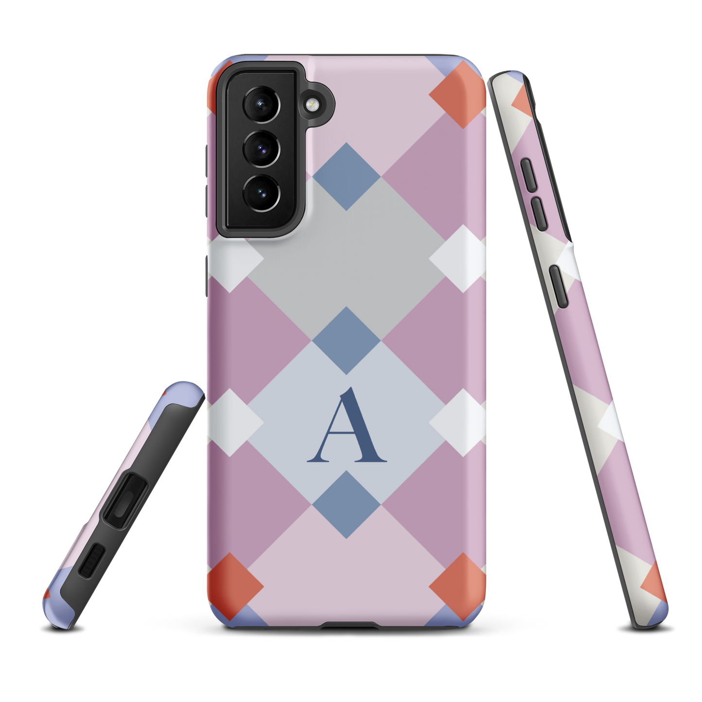 Tough case for Samsung Galaxy Variations | Monogramed Geometric Shaped