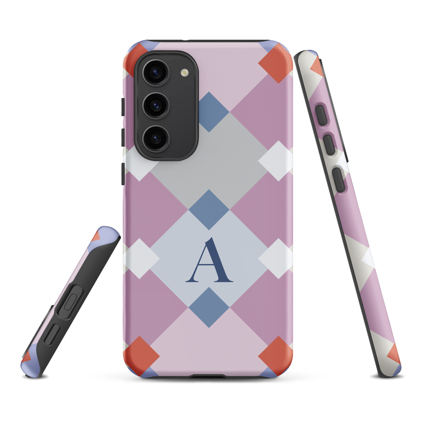 Tough case for Samsung Galaxy Variations | Monogramed Geometric Shaped