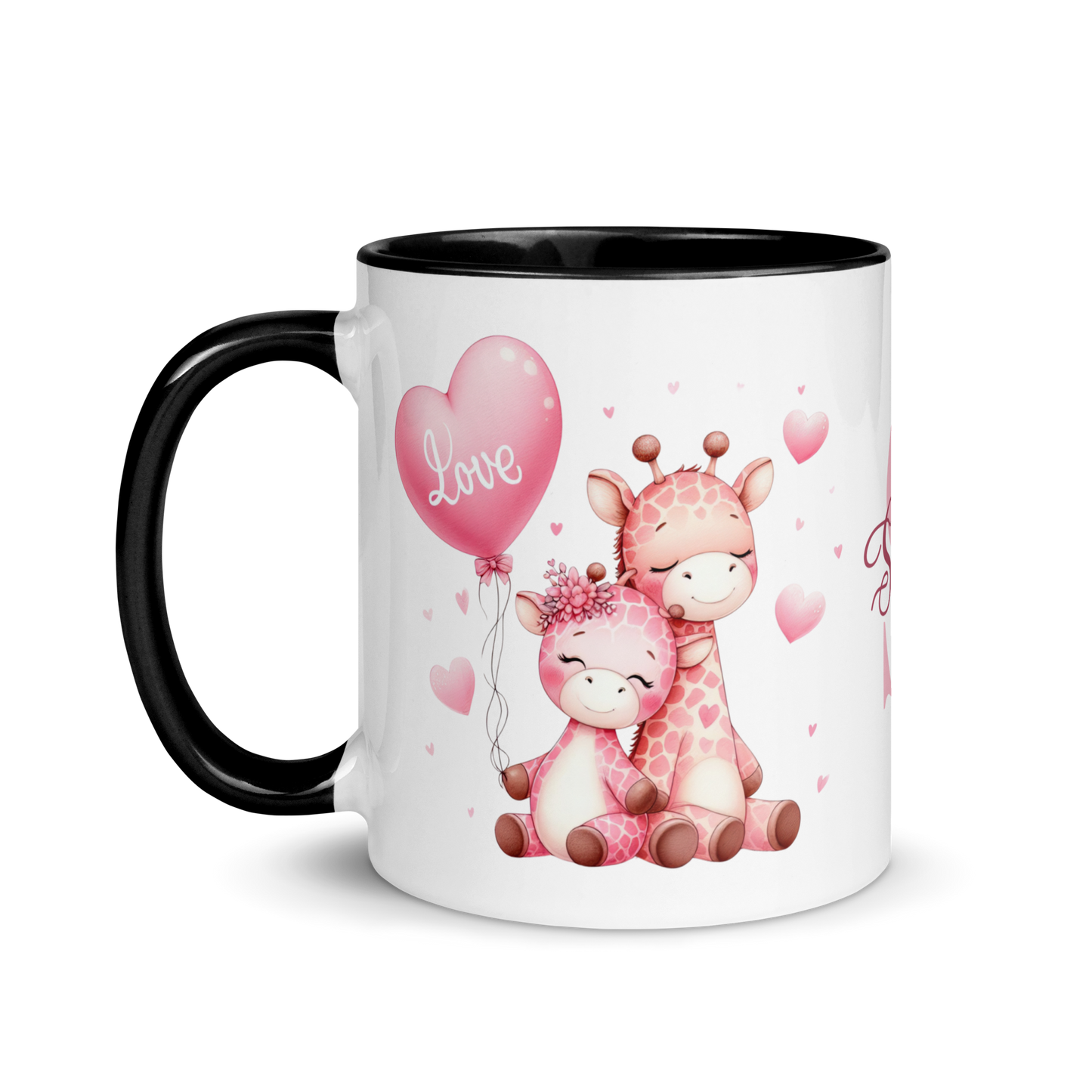 Personalized Coffee Mug 11oz | Valentines Day Giraffes Love