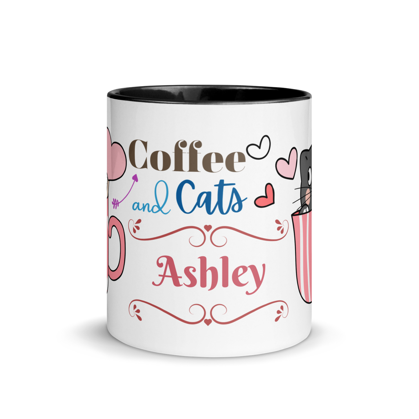 Add Your Name Coffee Mug 11oz | Adorable Coffee and Cats