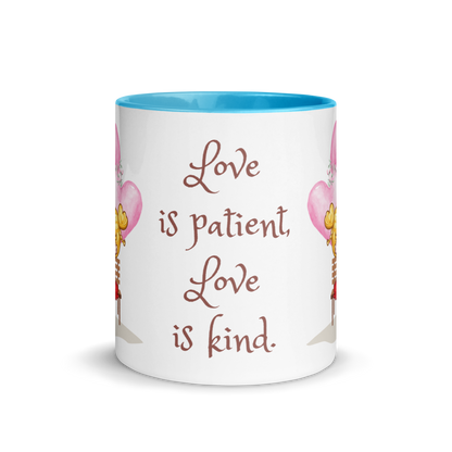 Accent Coffee Mug 11oz | Love is Patient Love is Kind | Love Themed