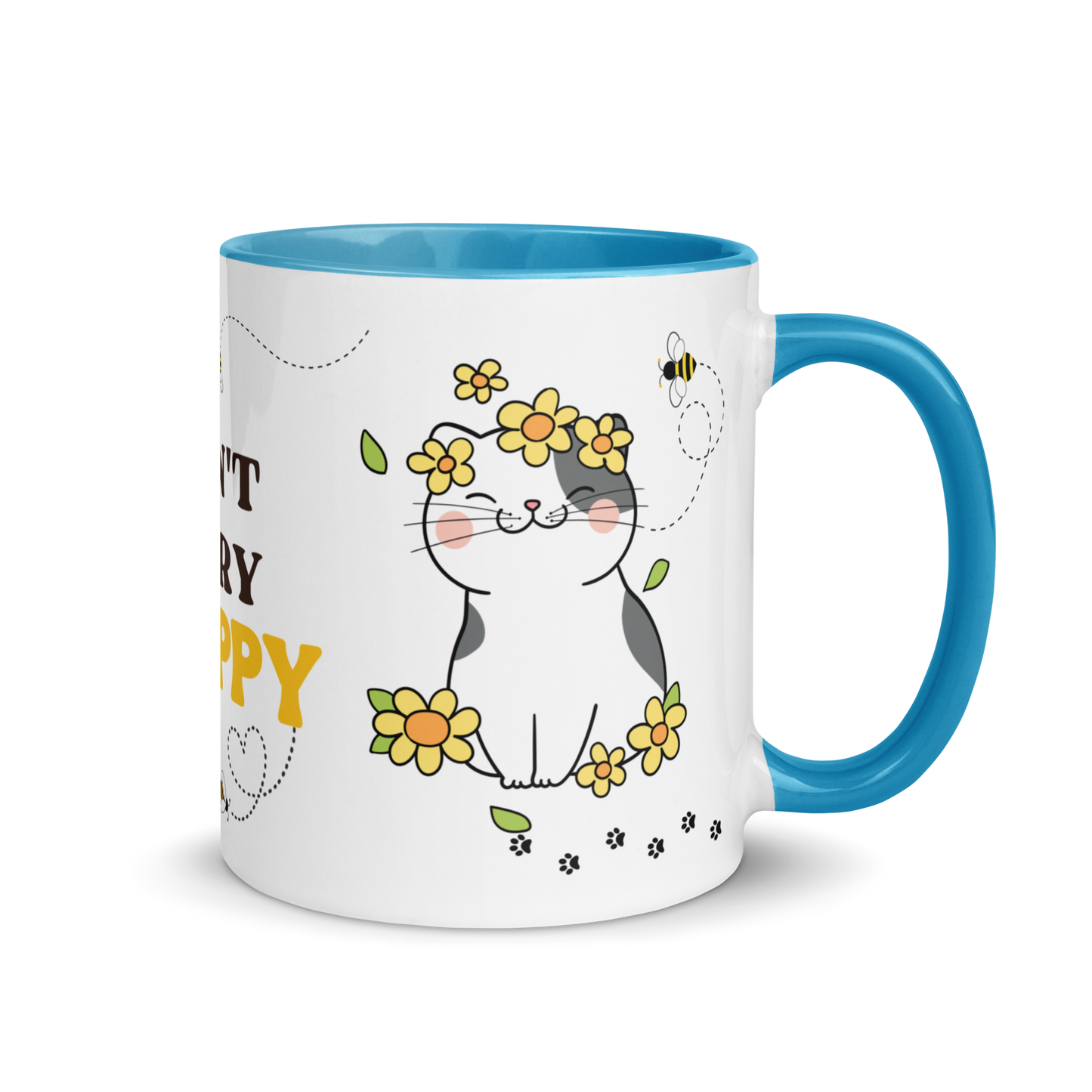 Accent Coffee Mug 11oz | Don't Worry BEE Happy