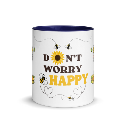 Accent Coffee Mug 11oz | Don't Worry BEE Happy