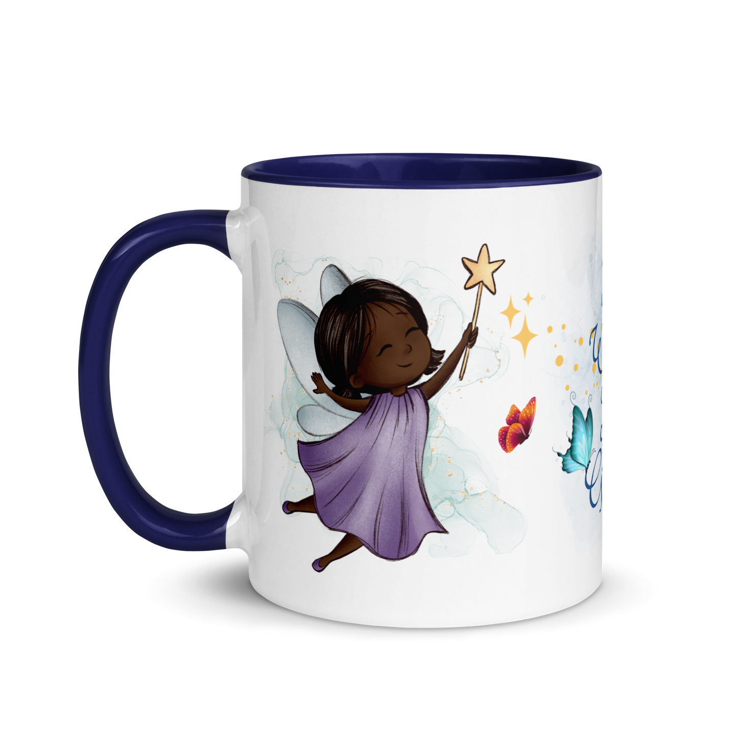 Accent Coffee Mug 11oz | All Wishes Are Granted | Purple Fairy