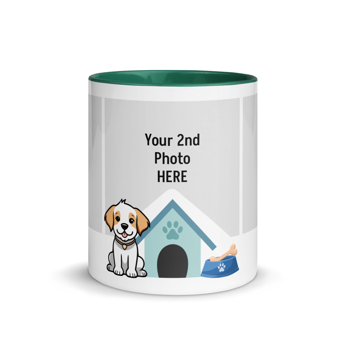 Personalized Coffee Mug 11oz | Add 3 Photo and 2 Name (Dog Themed)