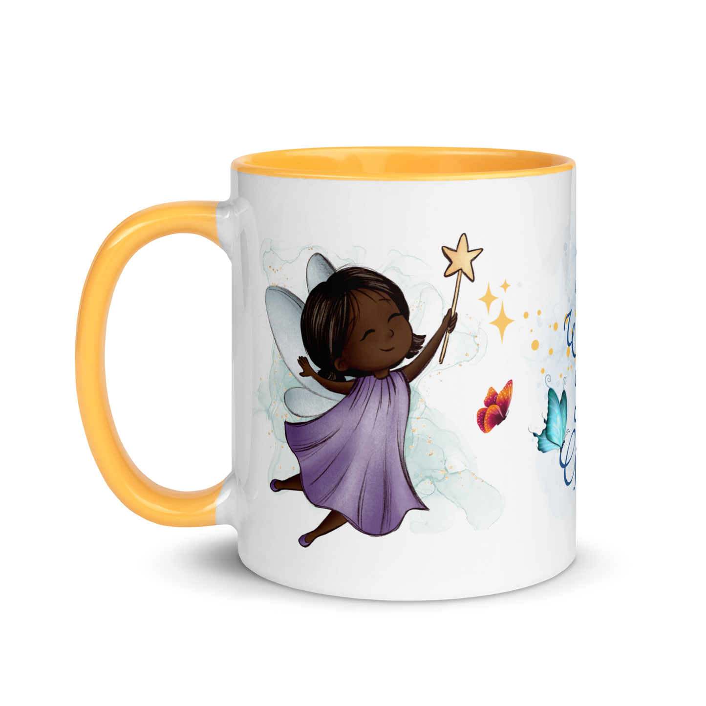 Accent Coffee Mug 11oz | All Wishes Are Granted | Purple Fairy