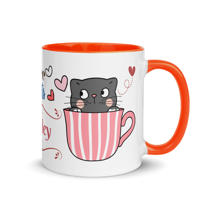 Add Your Name Coffee Mug 11oz | Adorable Coffee and Cats