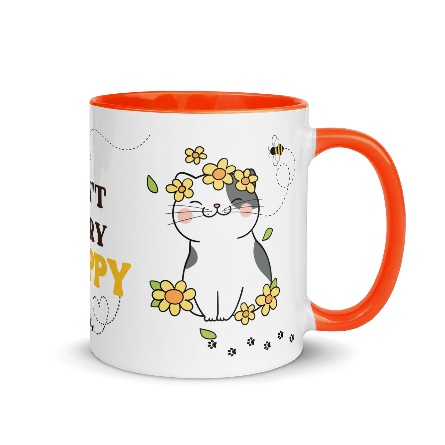 Accent Coffee Mug 11oz | Don't Worry BEE Happy