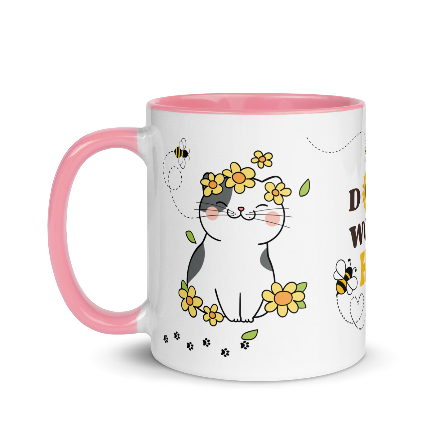 Accent Coffee Mug 11oz | Don't Worry BEE Happy