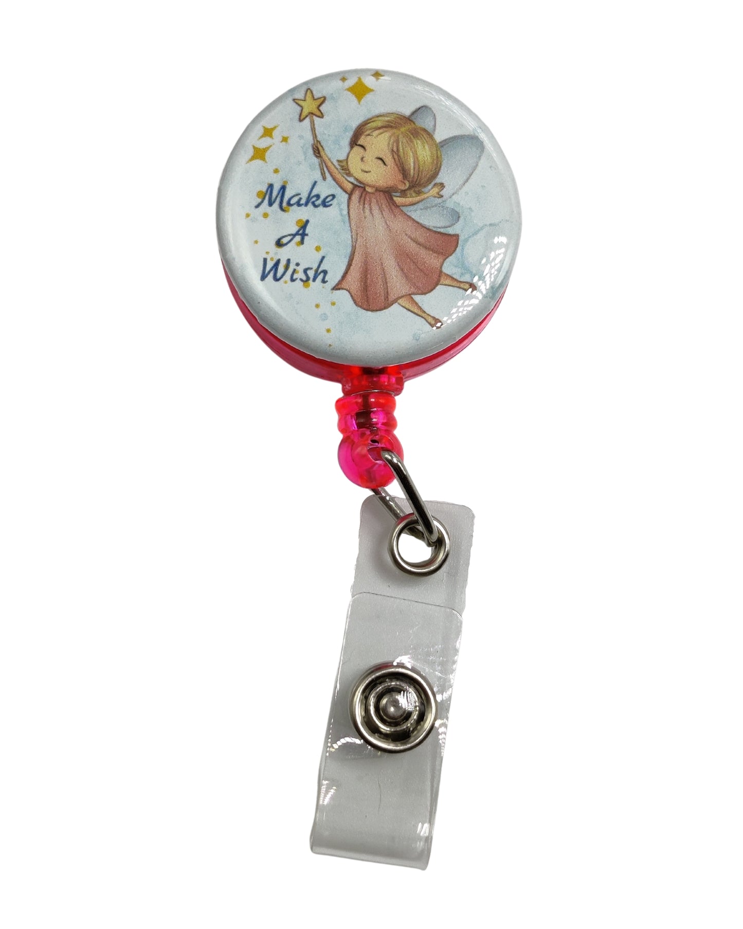 Retractable Badge Reel ID Name Holder with Belt Clip | Fantasy Fairy Themed