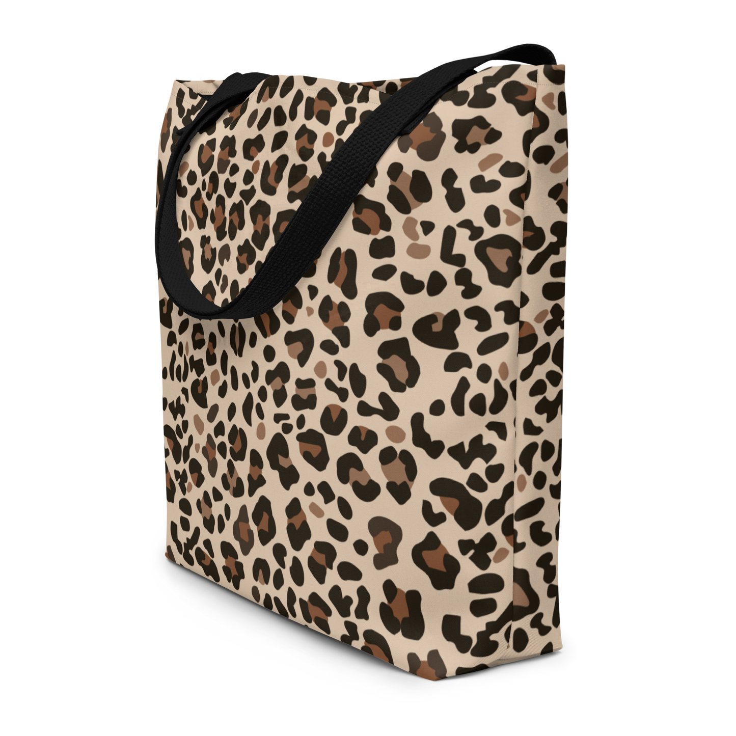 Large Tote Bag 16" x 20" | Leopard Animal Print