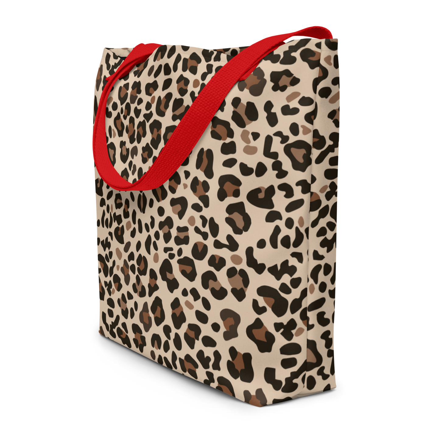 Large Tote Bag 16" x 20" | Leopard Animal Print