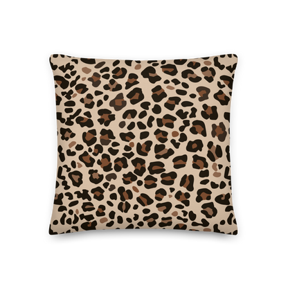 Premium Pillow | 18″×18″, 20″×12″, 22″×22″ | Leopard Animal Print
