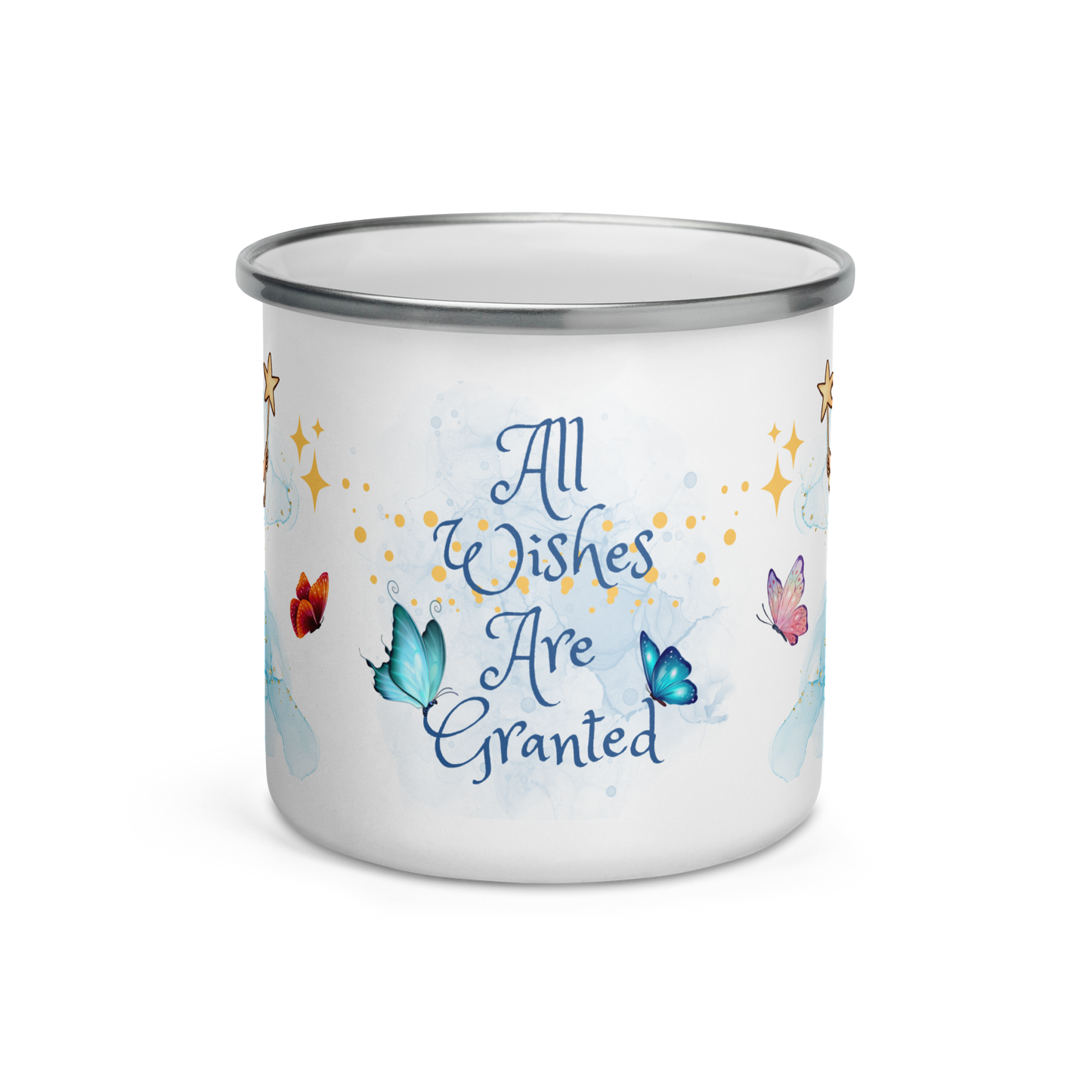 Enamel Mug | All Wishes Are Granted | Little Pink Fairy