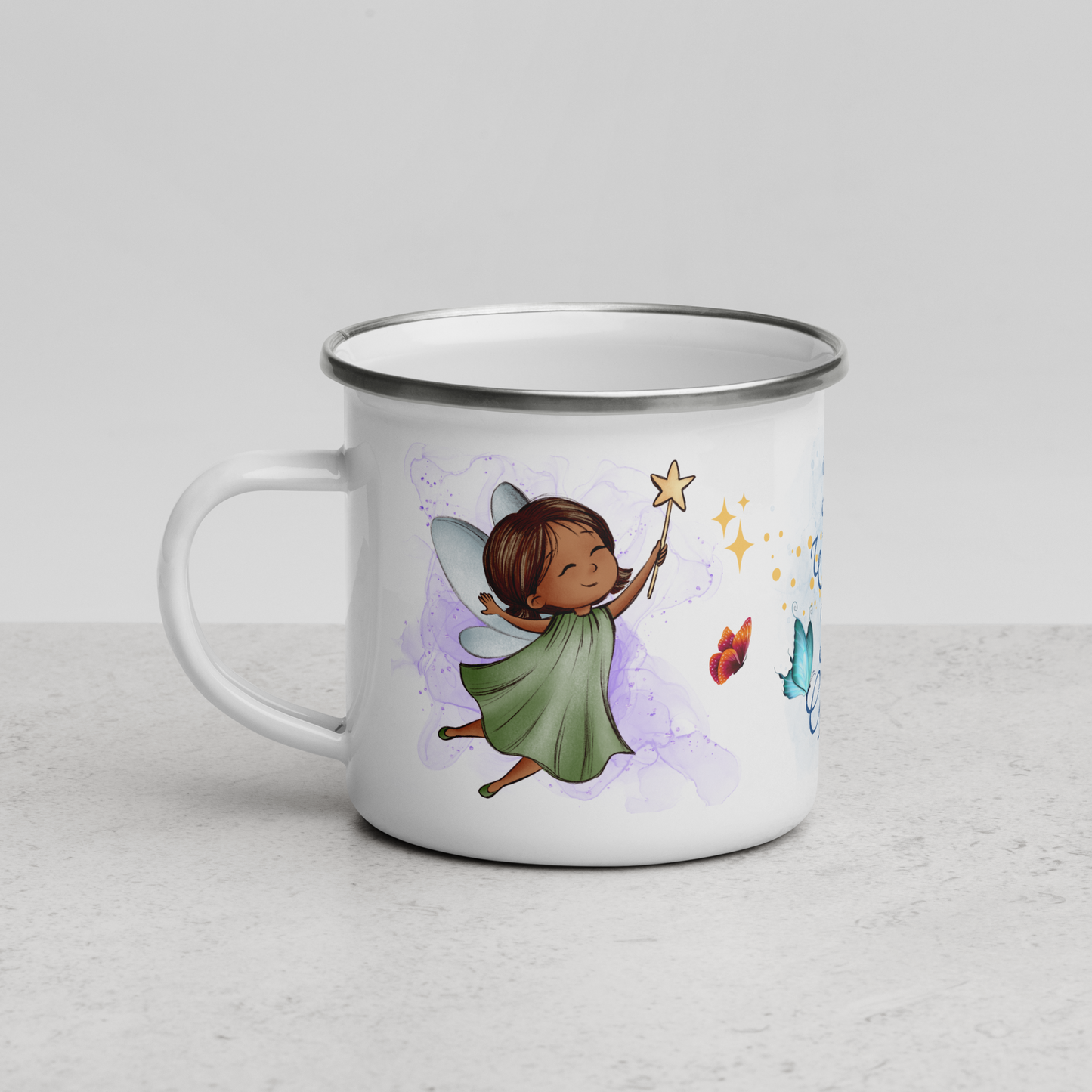Enamel Mug | All Wishes Are Granted | Little Green Fairy
