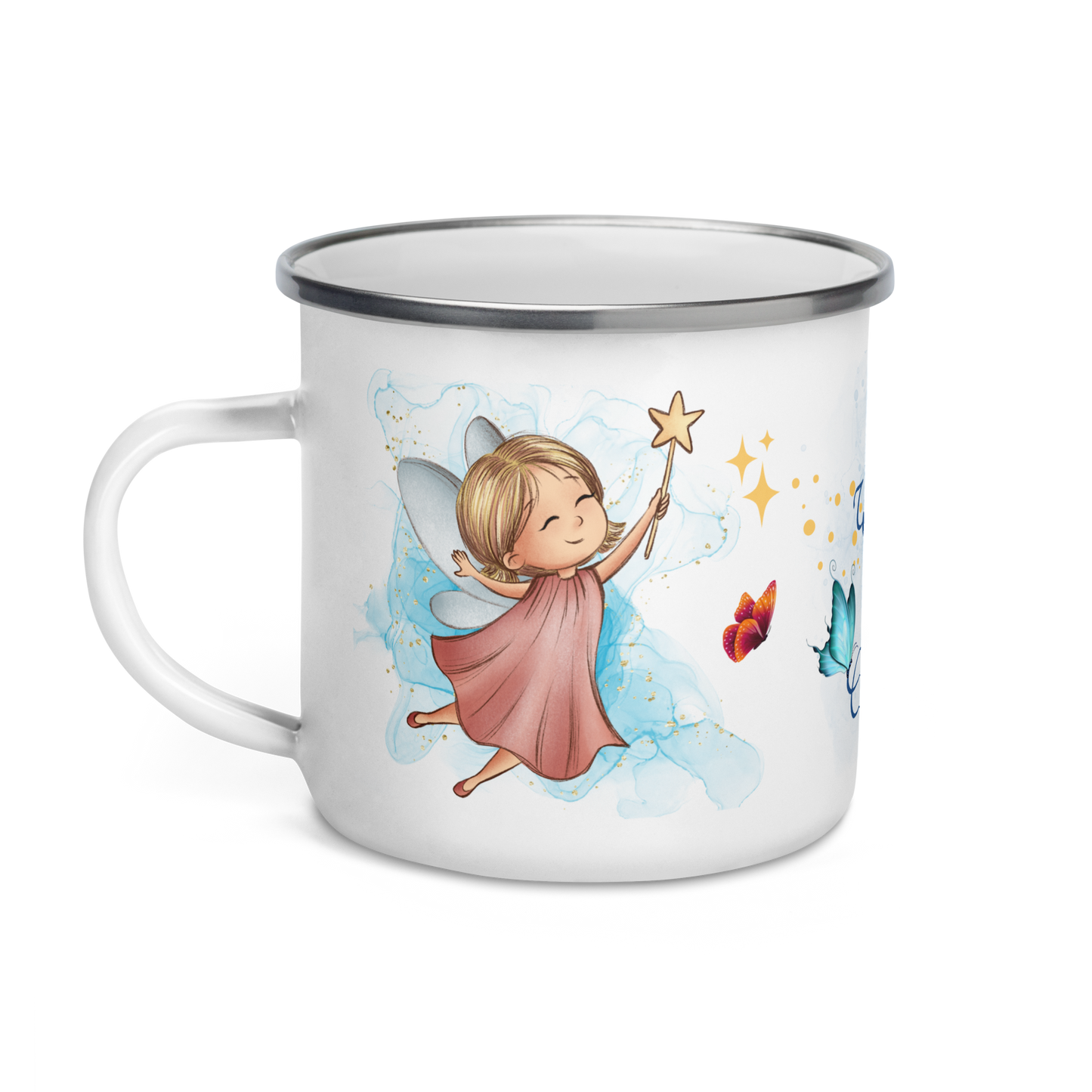 Enamel Mug | All Wishes Are Granted | Little Pink Fairy